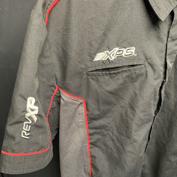 Vintage Ski-Doo Shirt Mens XL Black Gray Y2K Racing Team Work Shop Snap Up. G2 - Picture 3 of 10
